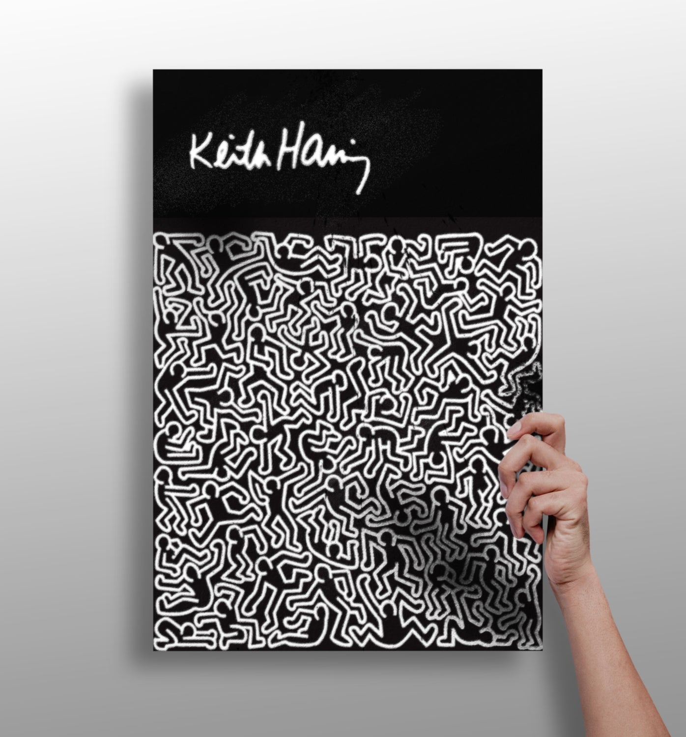 Keith Haring Aluminum Print.