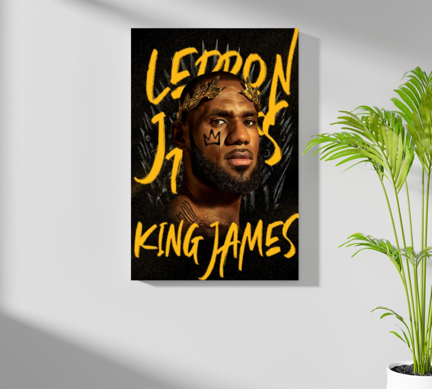 King Lebron Aluminum Print.