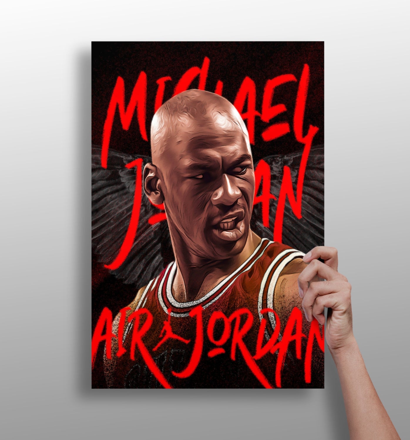 Michael Jordan Aluminum Print.