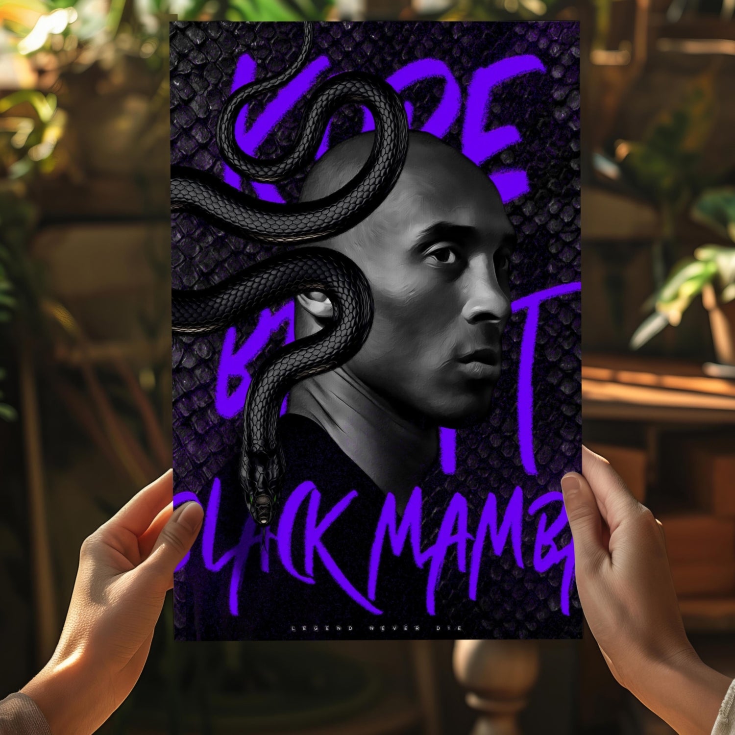 Kobe Bryant Aluminum Print.