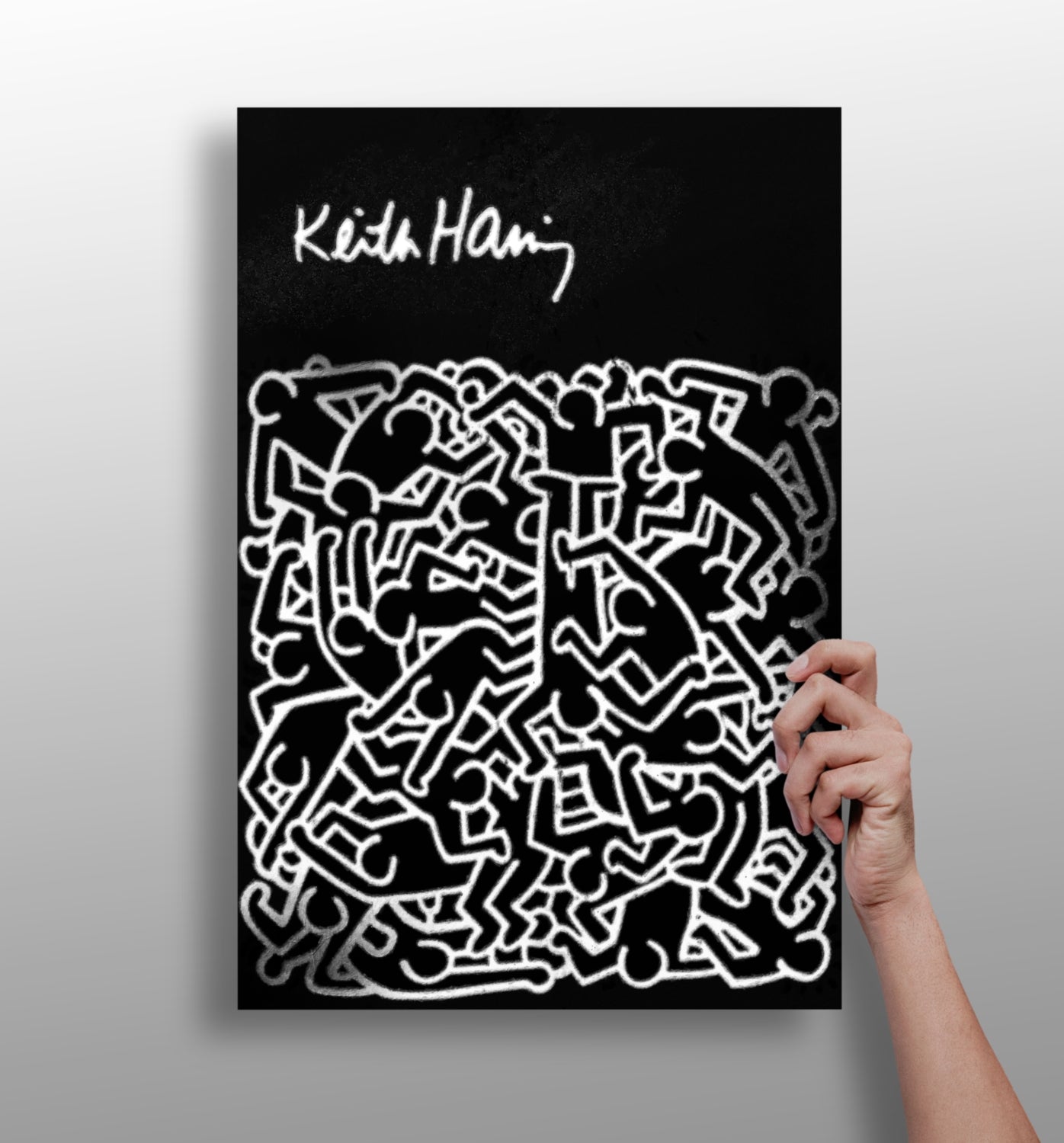 Keith Haring Aluminum Print.