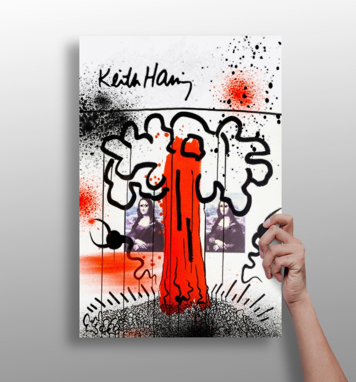 Keith Haring Aluminum Print.