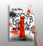 Keith Haring Aluminum Print.