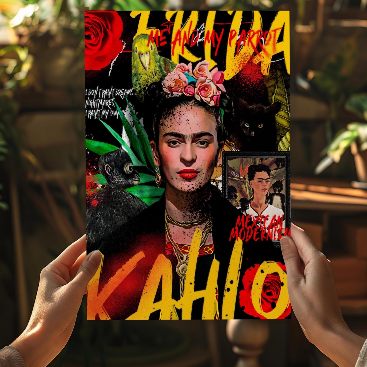 Frida Kahlo Aluminum Print.