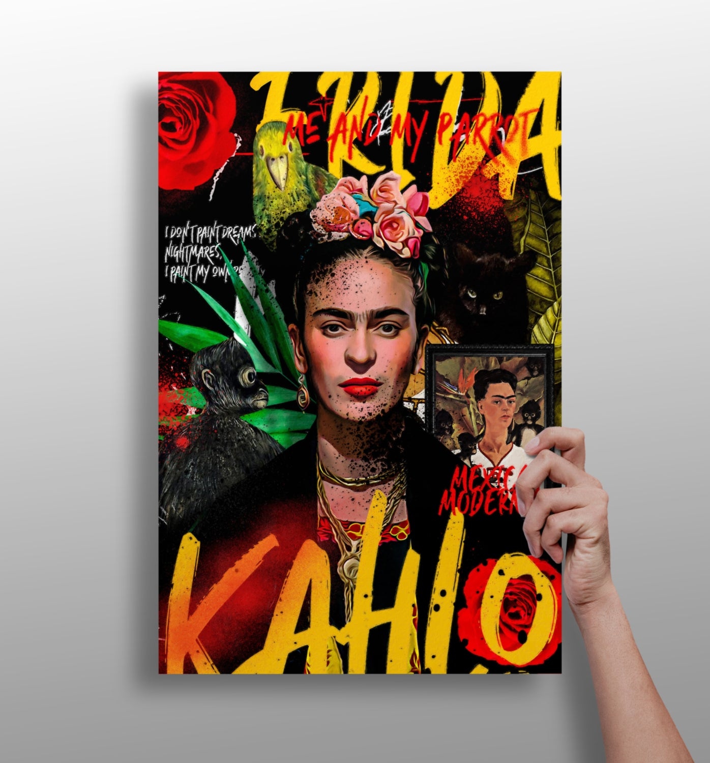 Frida Kahlo Aluminum Print.