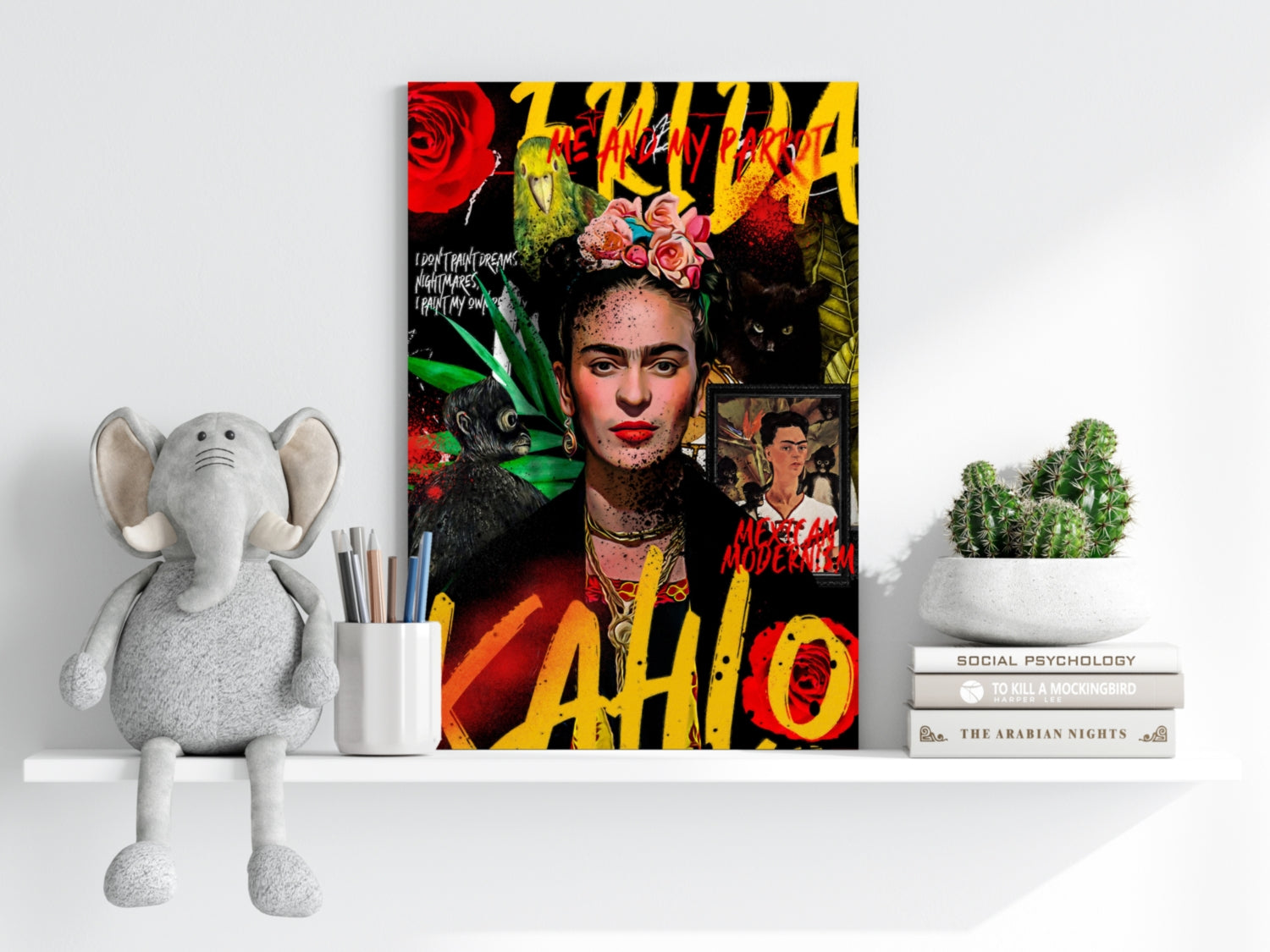 Frida Kahlo Aluminum Print.