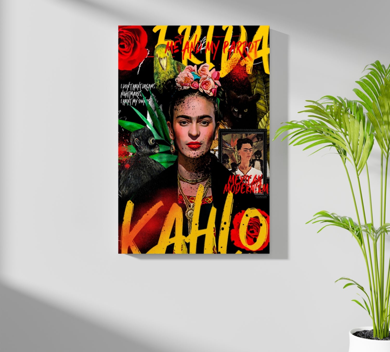 Frida Kahlo Aluminum Print.