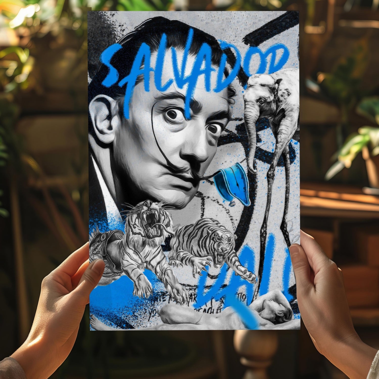 Salvador Dali Aluminum Print.