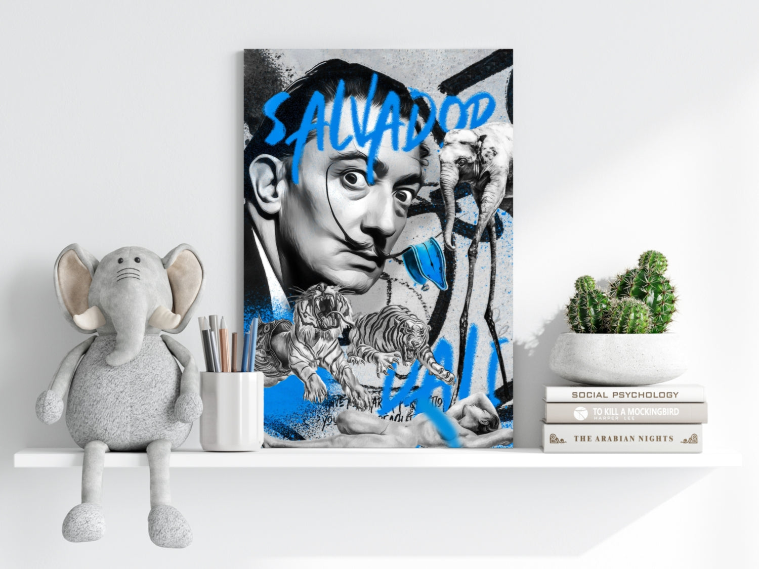 Salvador Dali Aluminum Print.