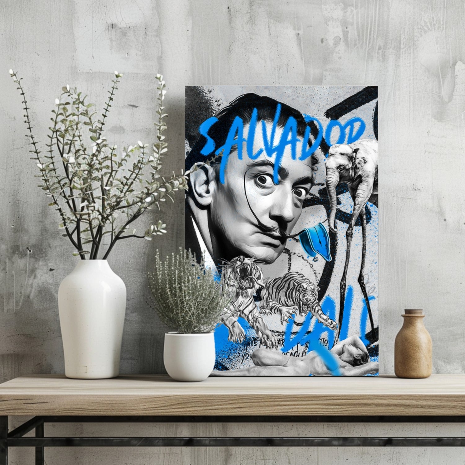 Salvador Dali Aluminum Print.