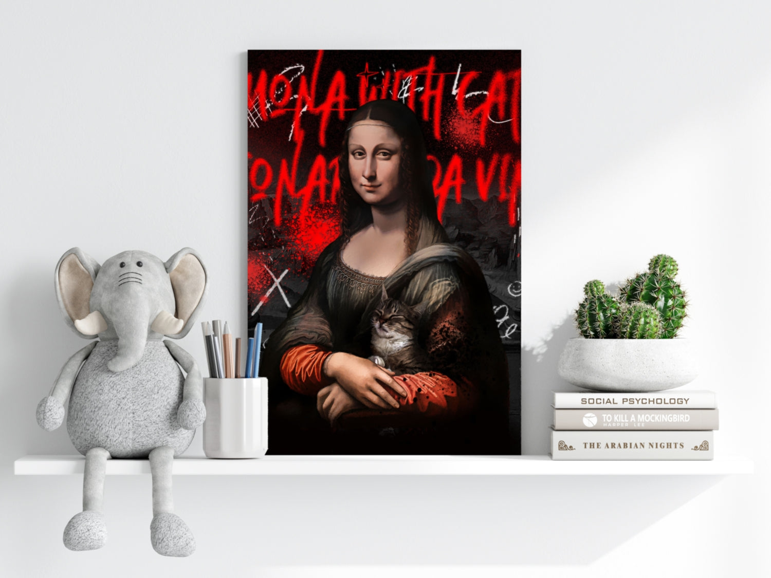 Mona Lisa Aluminum Print.
