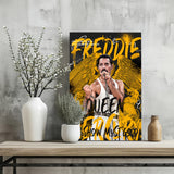 Freddie Mercury Aluminum Print.