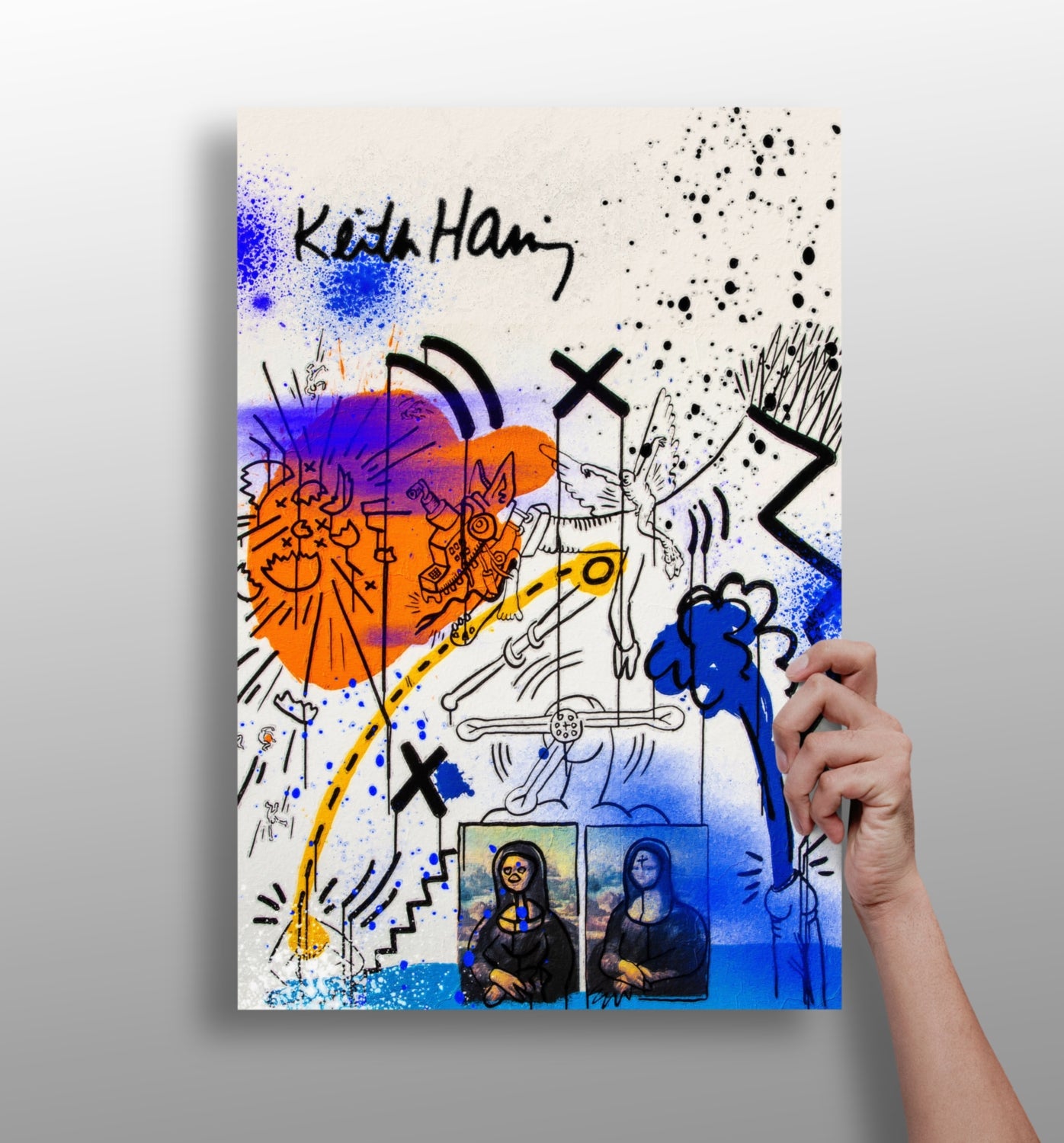 Keith Haring Aluminum Print.