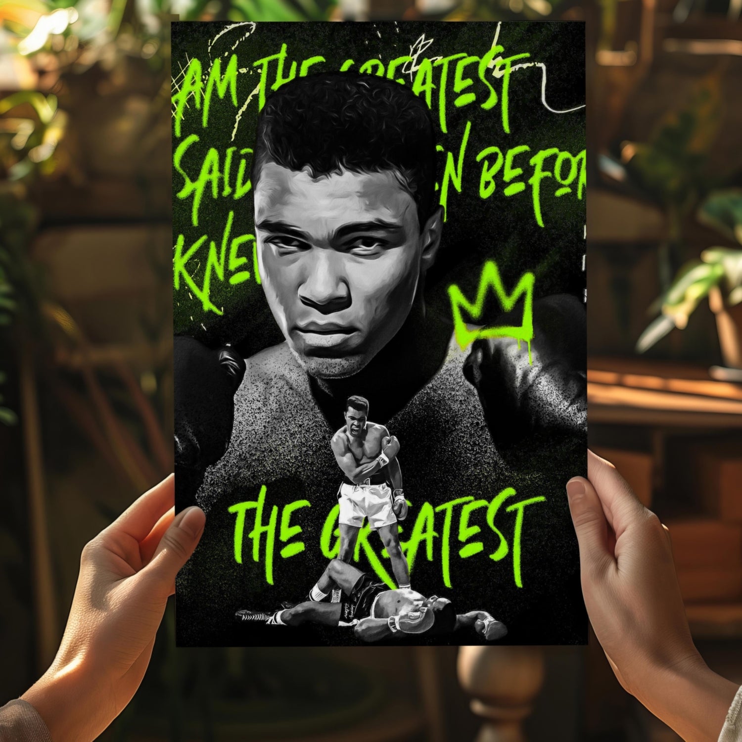 Muhammad Ali Aluminum Print.