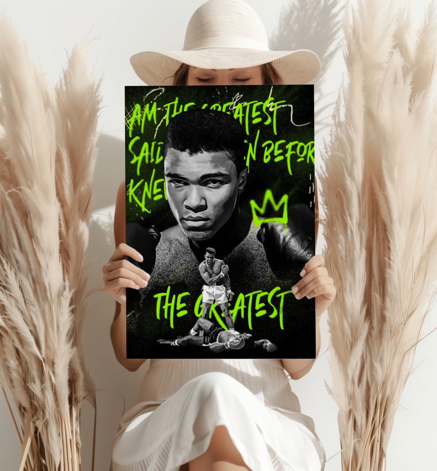 Muhammad Ali Aluminum Print.