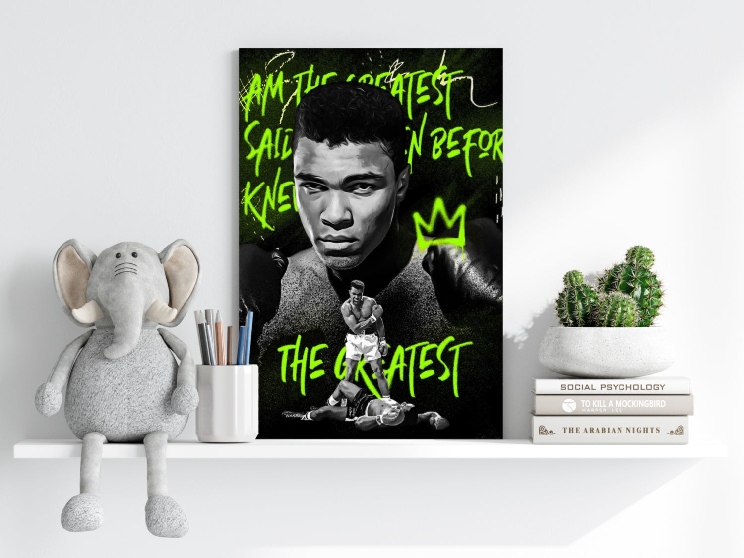 Muhammad Ali Aluminum Print.