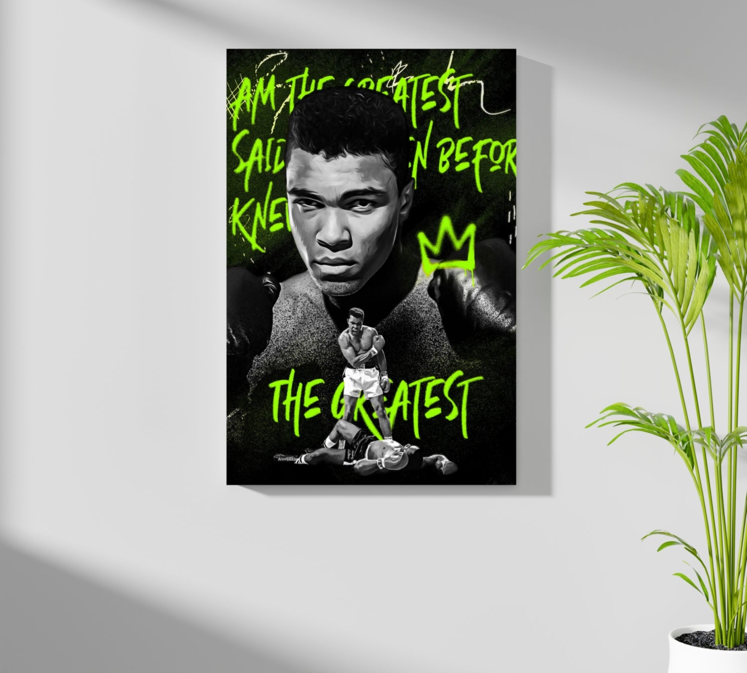 Muhammad Ali Aluminum Print.