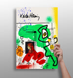 Keith Haring Aluminum Print.