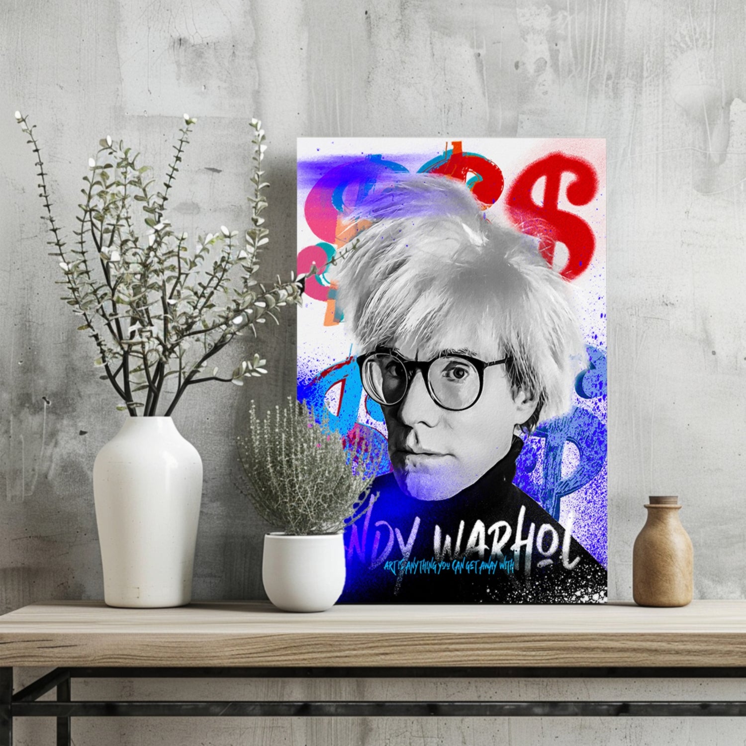 Andy Warhol Aluminum Print.