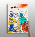 Keith Haring Aluminum Print.