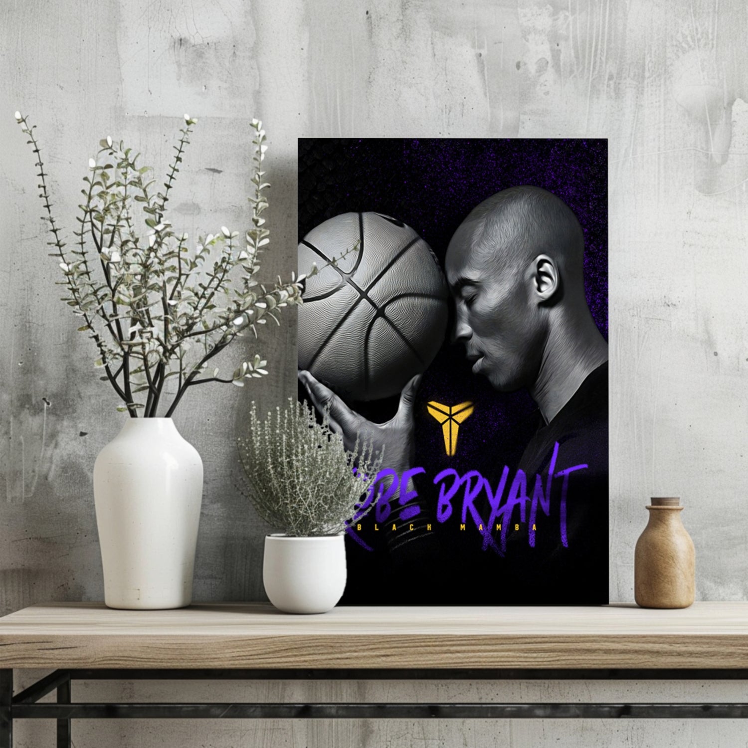 Kobe Bryant Aluminum Print.