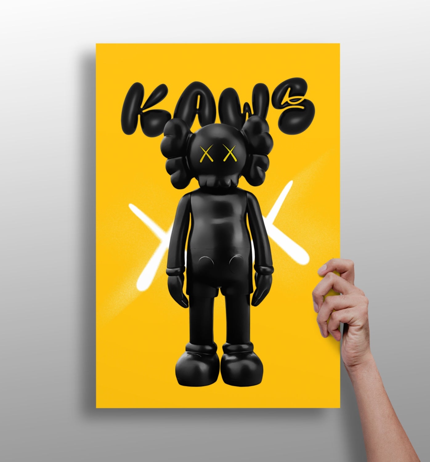 Kaws Aluminum Print.