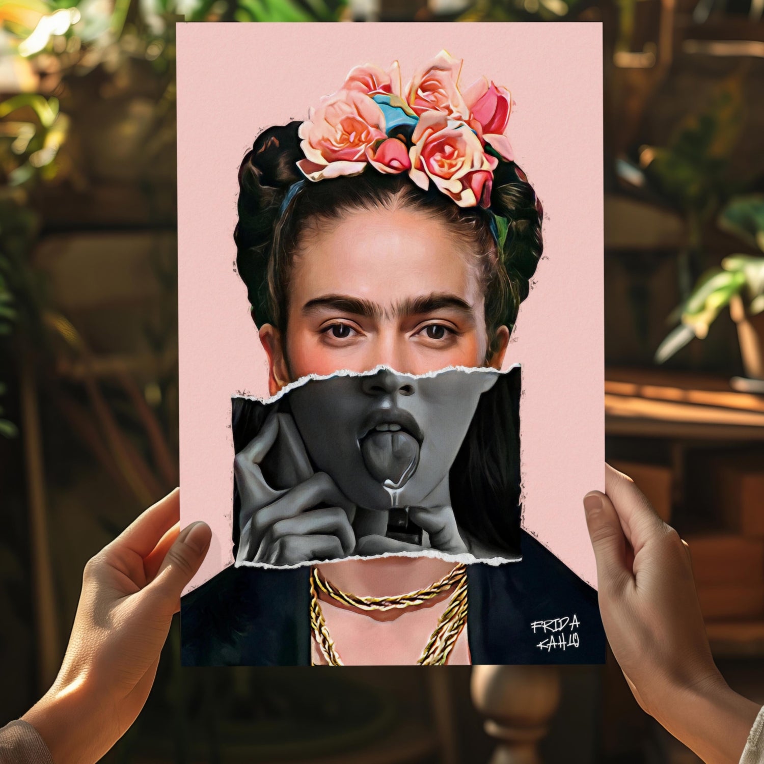 Frida Kahlo Aluminum Print.
