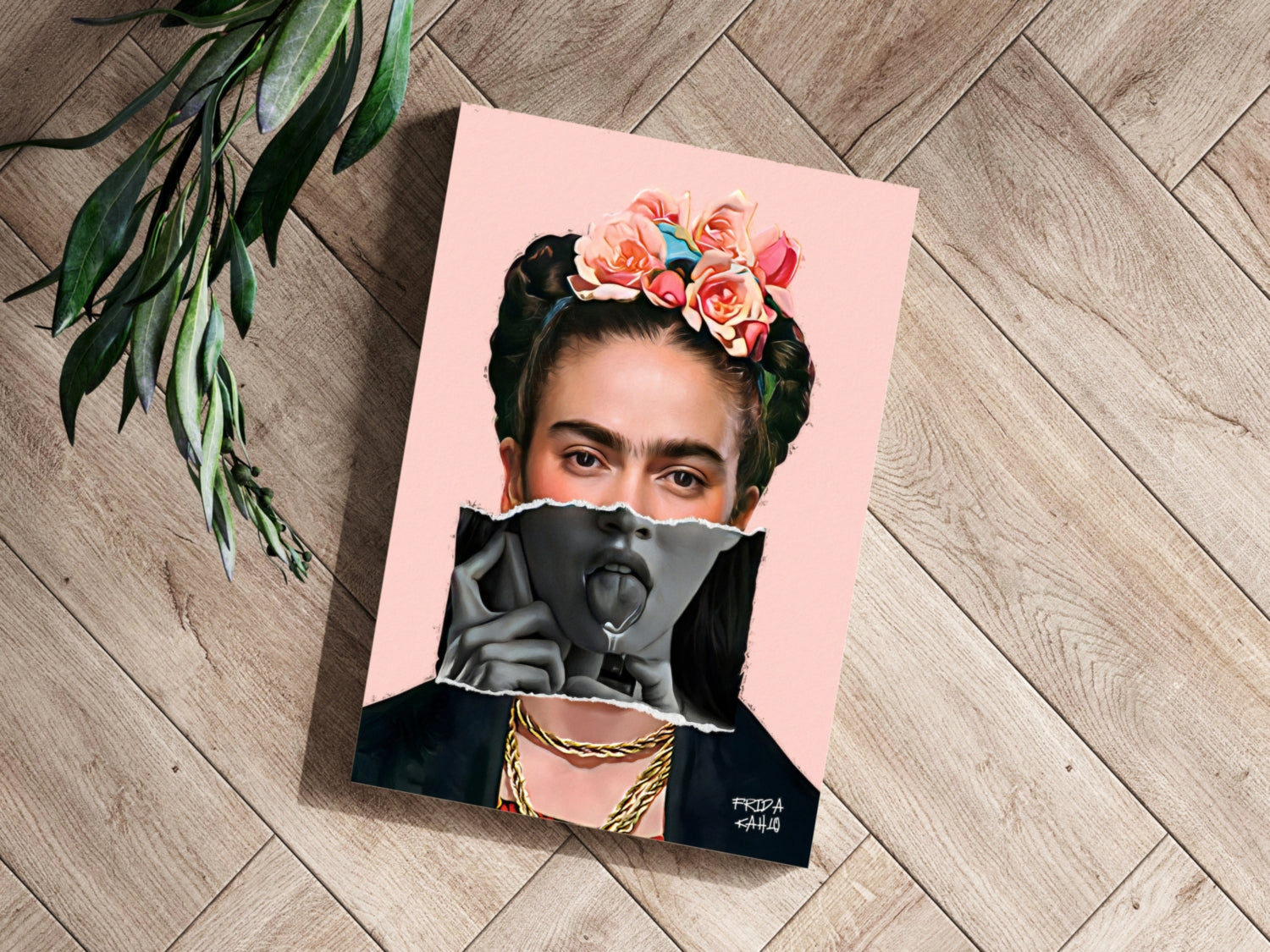 Frida Kahlo Aluminum Print.