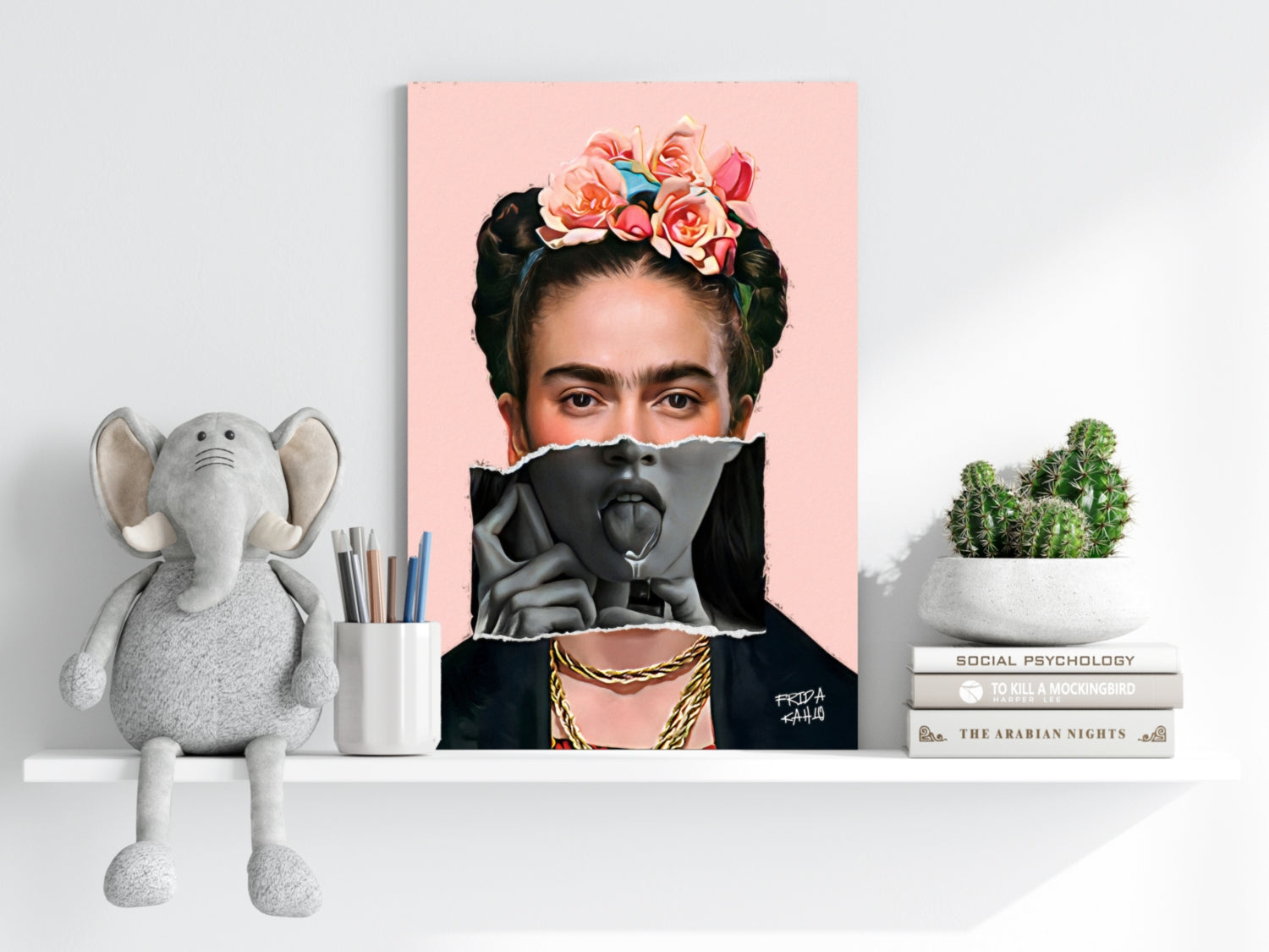 Frida Kahlo Aluminum Print.