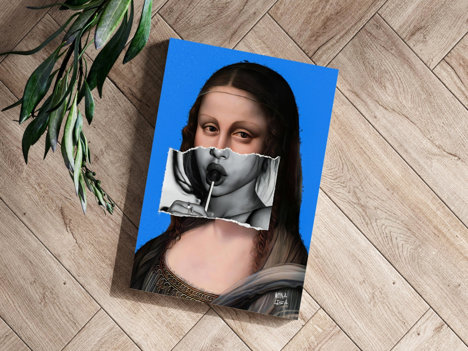 Mona Lisa Aluminum Print.