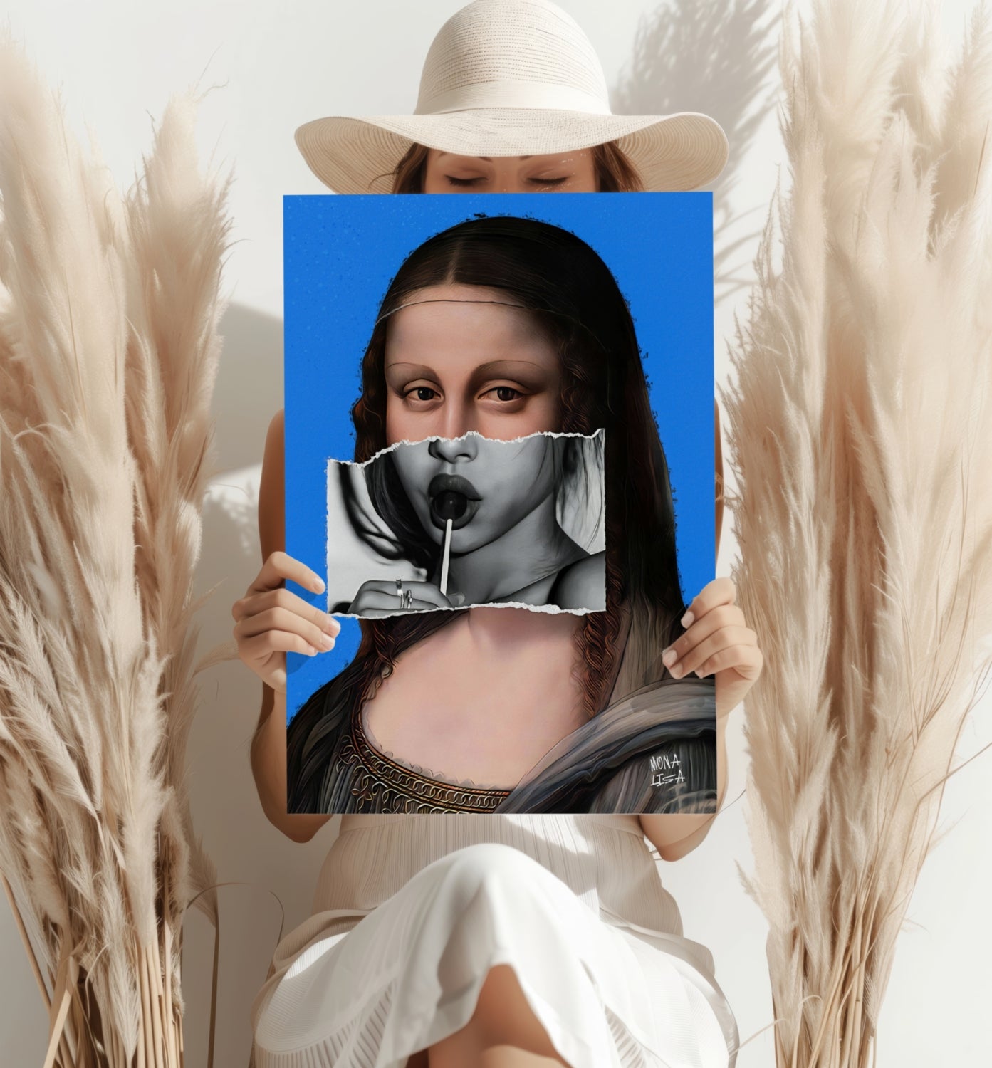 Mona Lisa Aluminum Print.