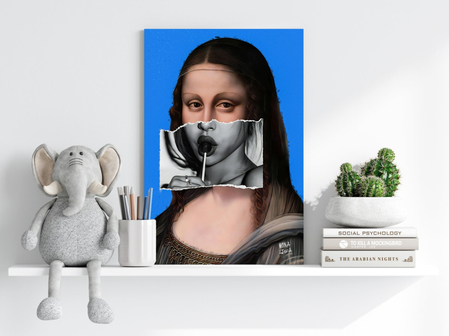 Mona Lisa Aluminum Print.