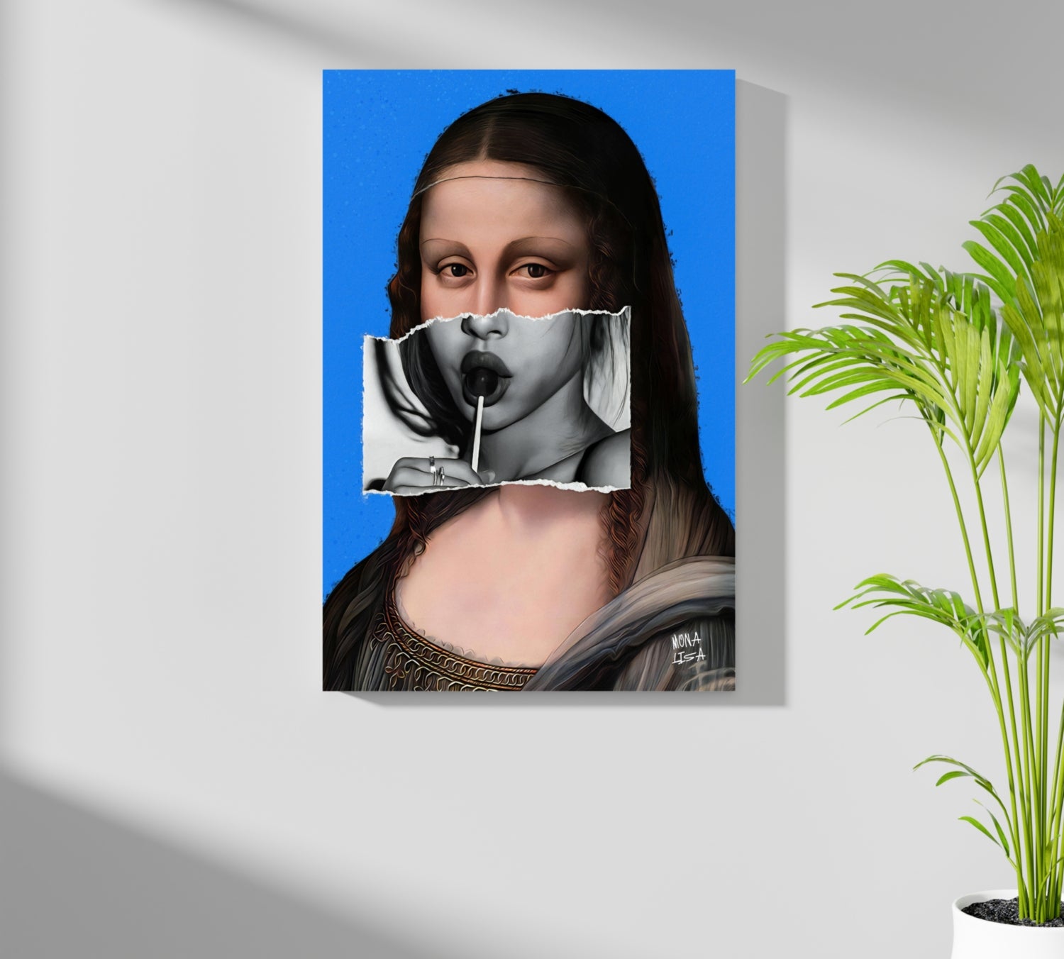 Mona Lisa Aluminum Print.