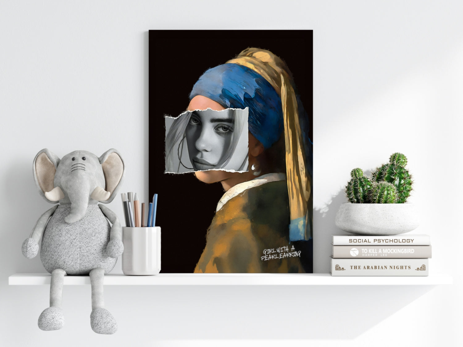 Girl With Pearl Earrings Aluminum Print.
