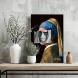 Girl With Pearl Earrings Aluminum Print.