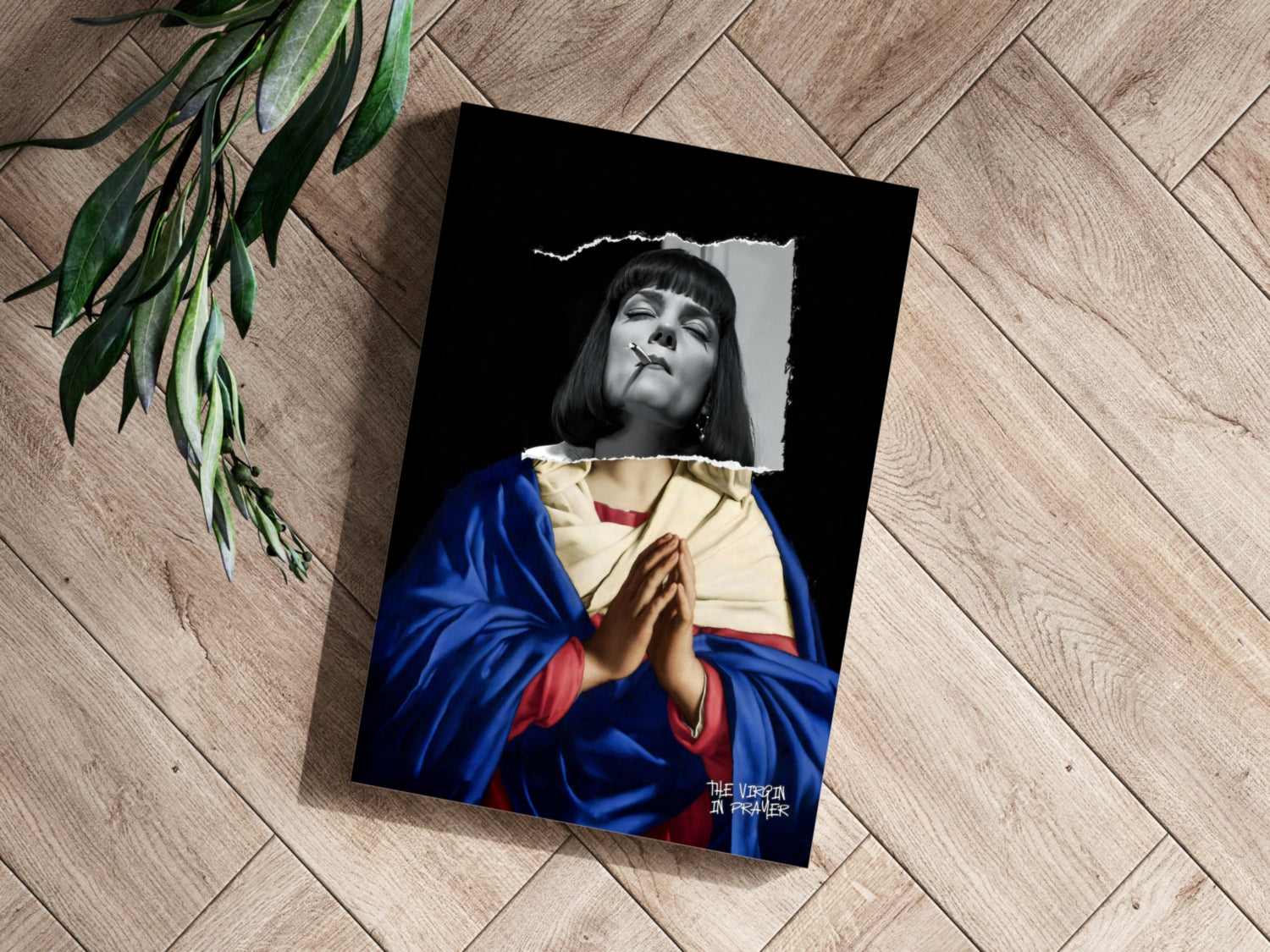 The Virgin Prayer Aluminum Print.
