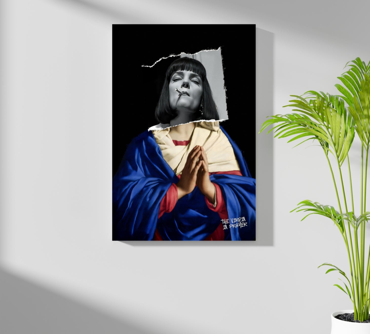 The Virgin Prayer Aluminum Print.