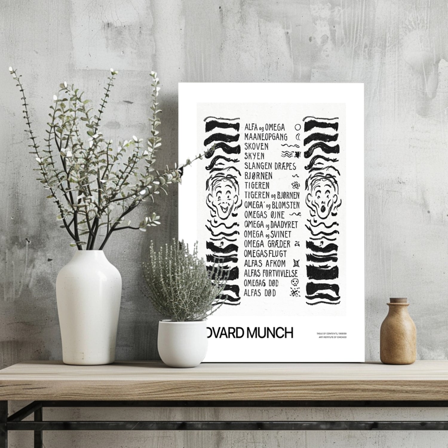 Edward MUNCH Aluminum Print.