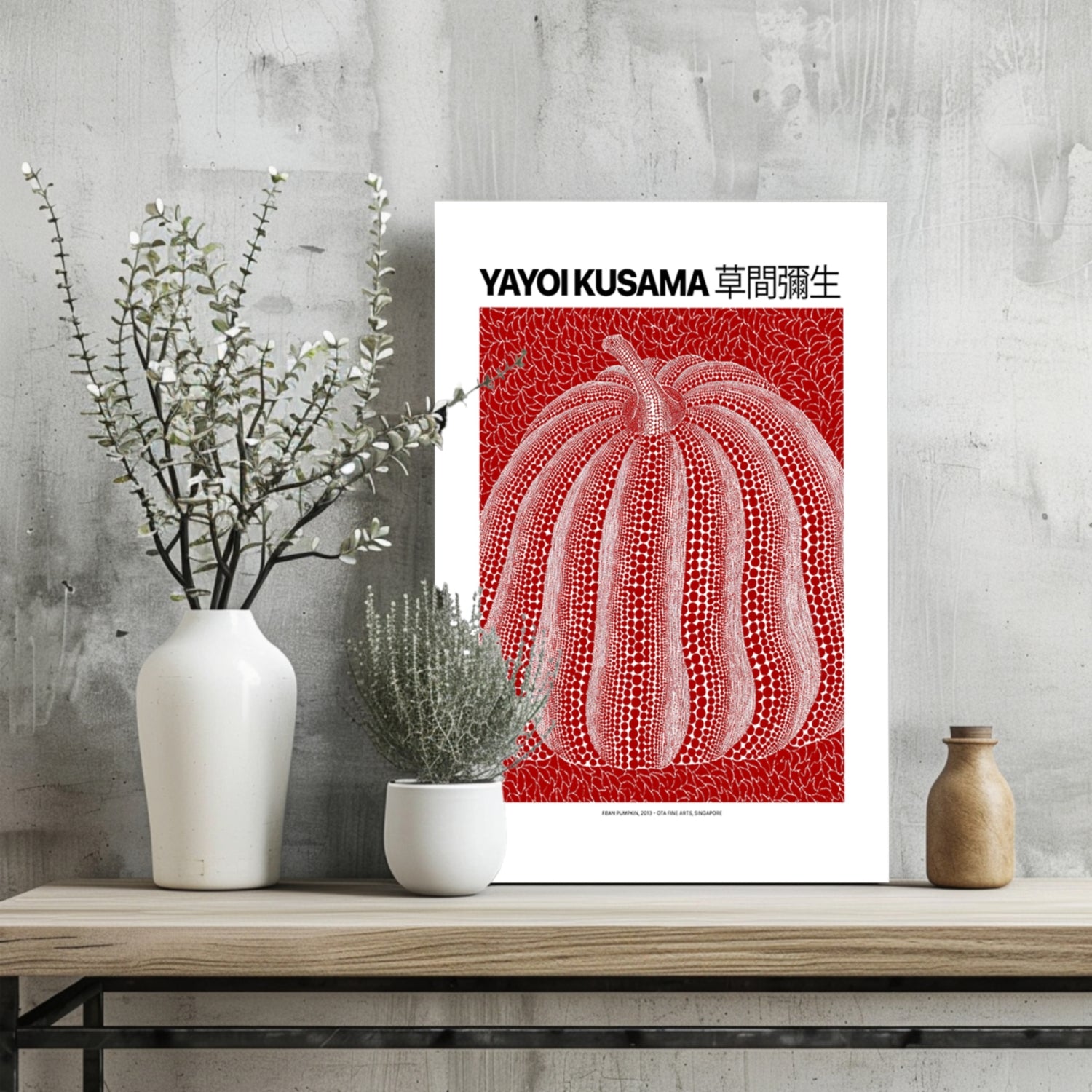 Yayoi Kusama Aluminum Print.