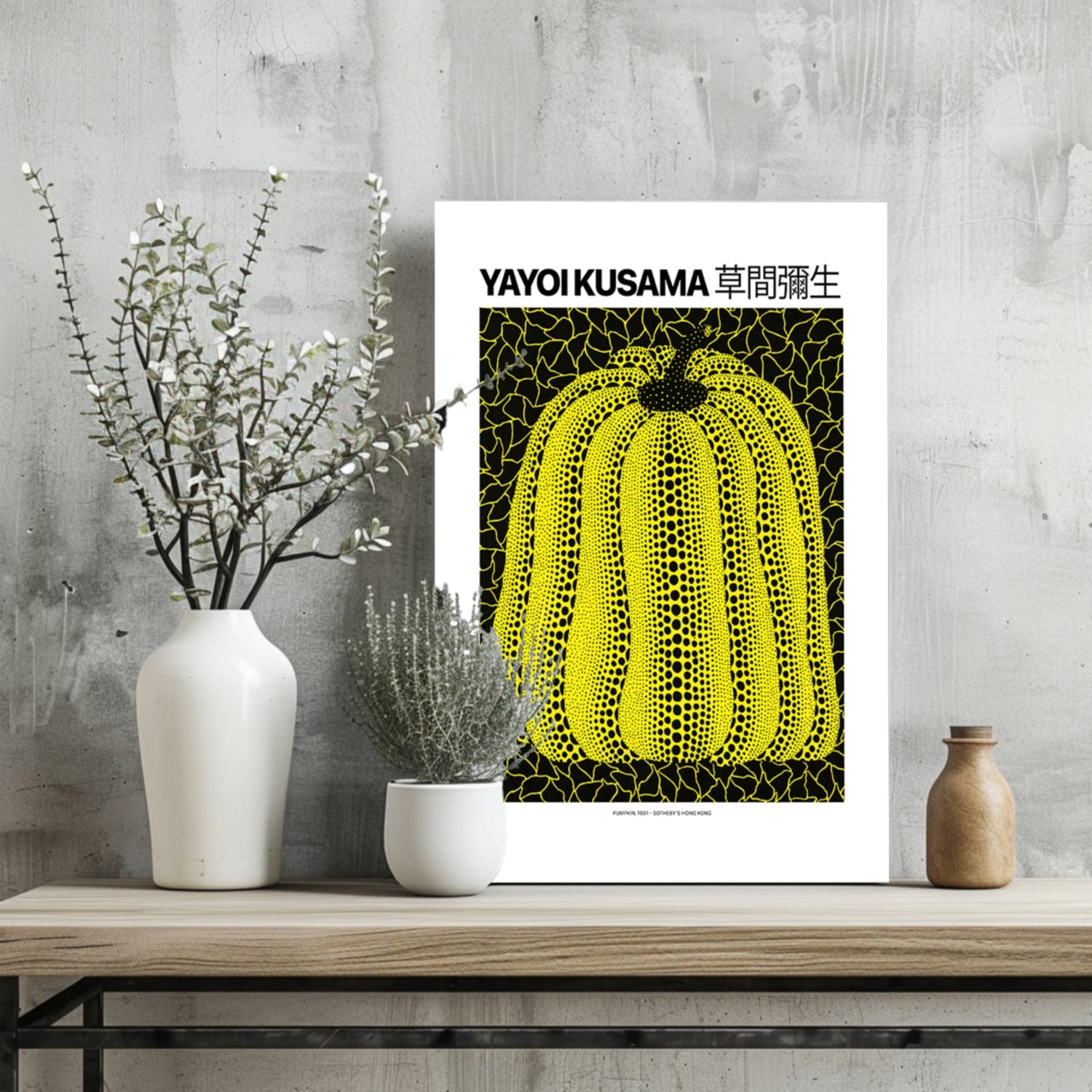 Yayoi Kusama Aluminum Print.