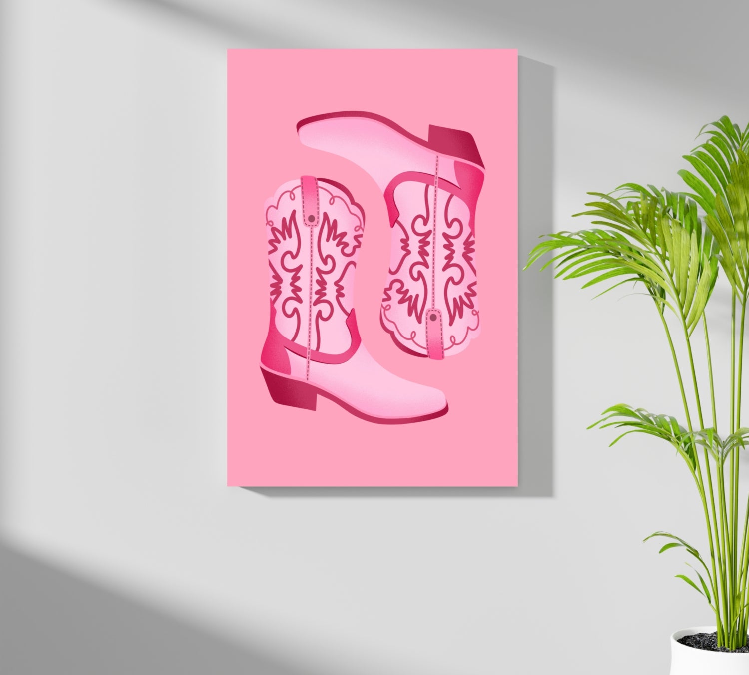 Pinky Boots Aluminum Print.