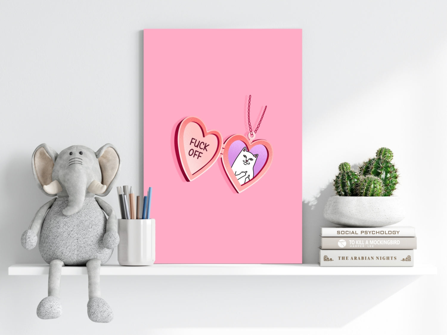 Get Out Aluminum Print.