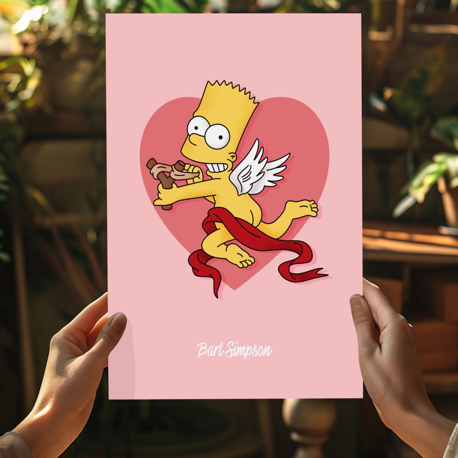 Bart The Angel Aluminum Print.
