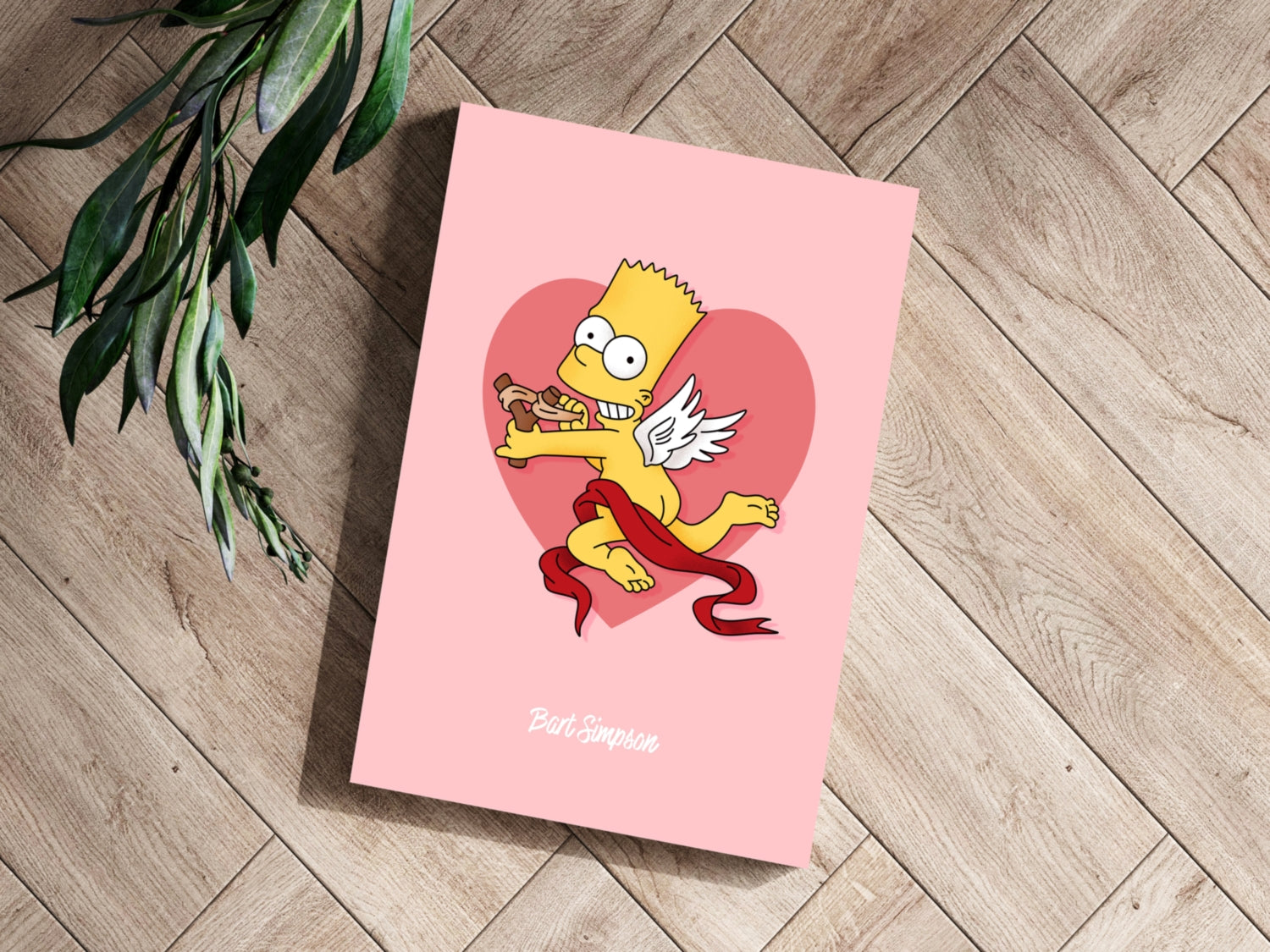 Bart The Angel Aluminum Print.