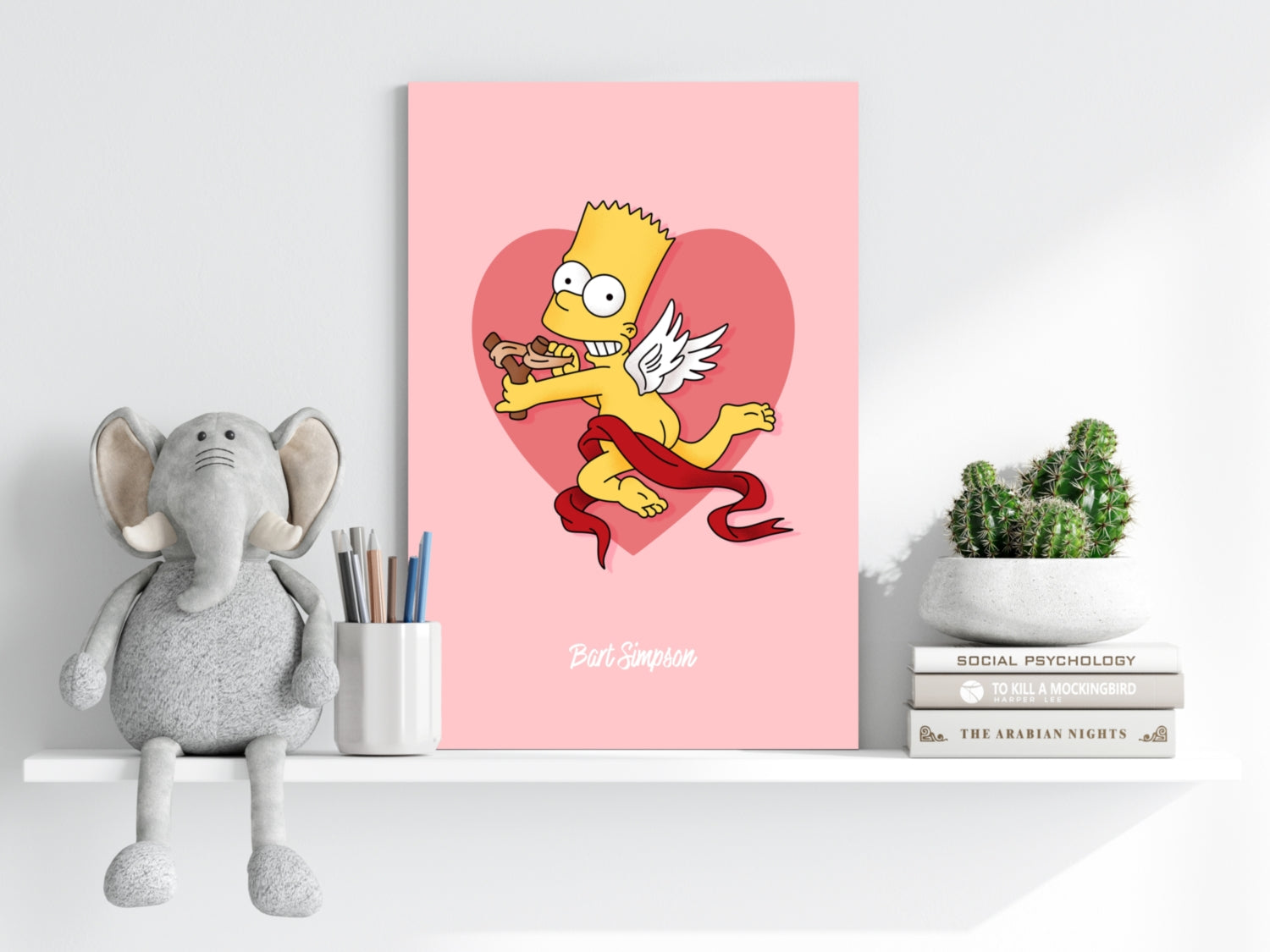 Bart The Angel Aluminum Print.