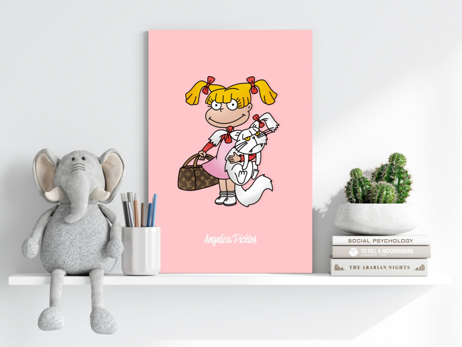 Angelica Pickles Aluminum Print.