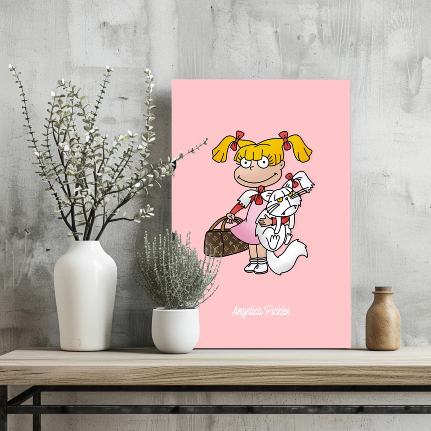 Angelica Pickles Aluminum Print.