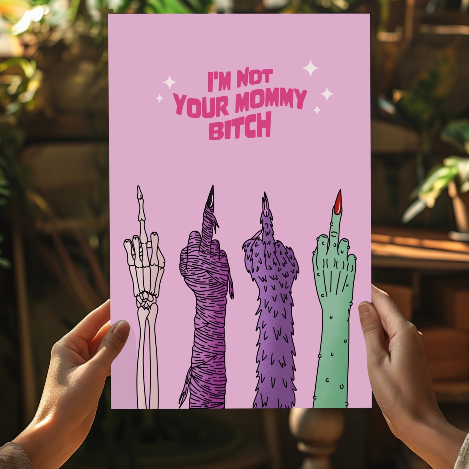 I am not your Mummy Aluminum Print.