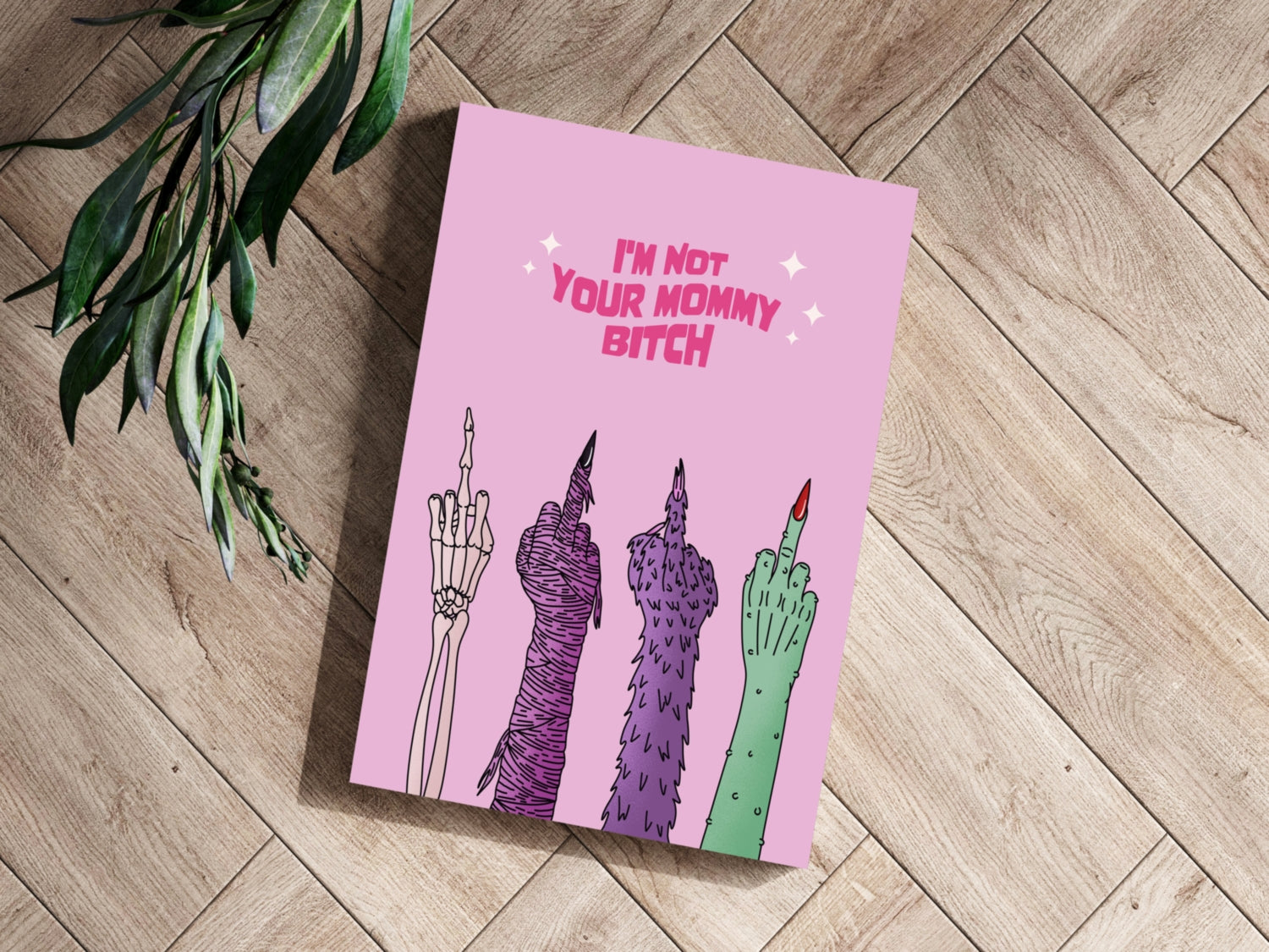 I am not your Mummy Aluminum Print.