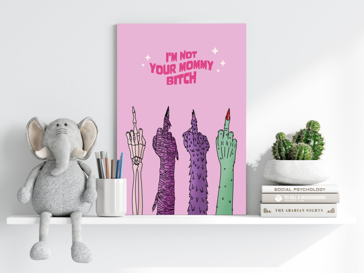 I am not your Mummy Aluminum Print.